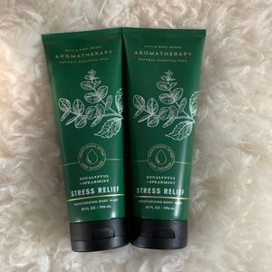 New BBW Stress Relief Eucalyptus Spearmint Body Washes